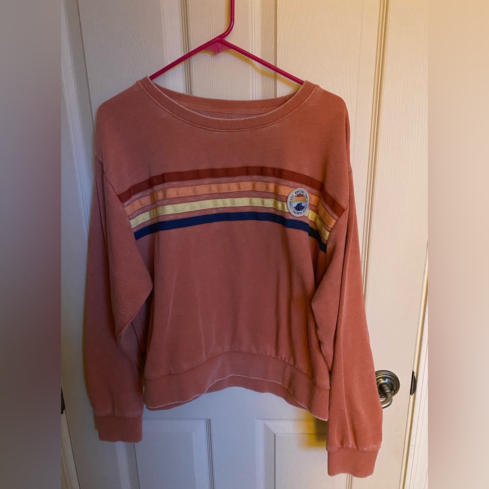 RIP CURL Relaxed Striped Pullover Surfer Sweater